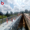 Cấu trúc thép tùy chỉnh cầu Bailey Bridge đúc sẵn cho người đi bộ khung thép tạm thời cầu giàn