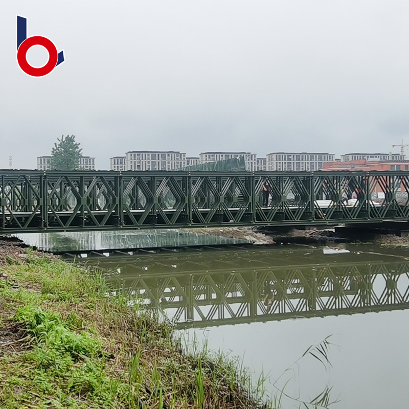 Sản xuất tạm thời chi phí thấp Các thành phần cầu kết cấu thép Bailey mới