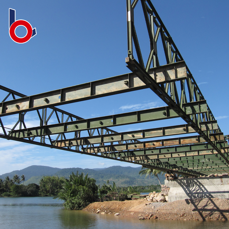 Cấu trúc cầu Bailey Bridge Cấu trúc cầu dành cho nhà máy giá thấp