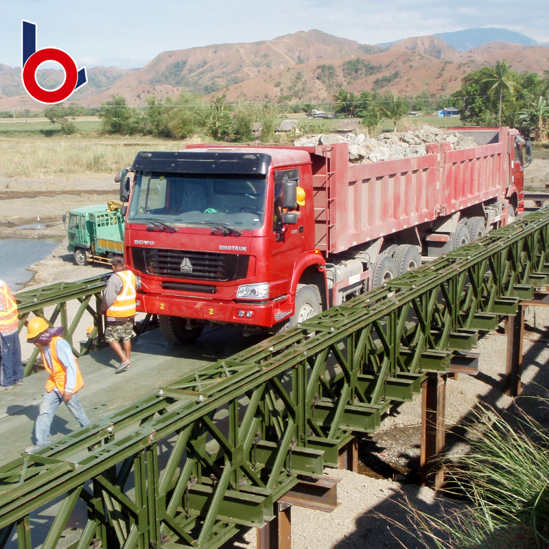 Cấu trúc cầu Bailey Bridge Cấu trúc cầu dành cho nhà máy giá thấp