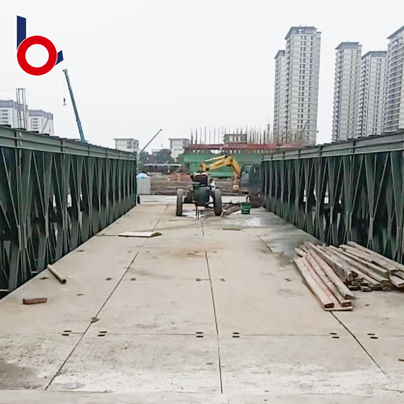Sản xuất tạm thời chi phí thấp Các thành phần cầu kết cấu thép Bailey mới